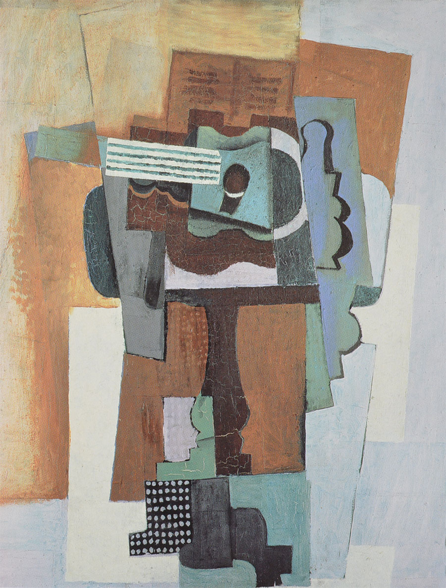 Picasso - Guitarra sobre una mesa 