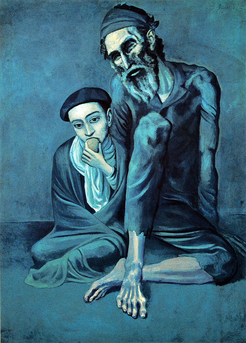 Pablo Picasso - Viejo ciego con niño