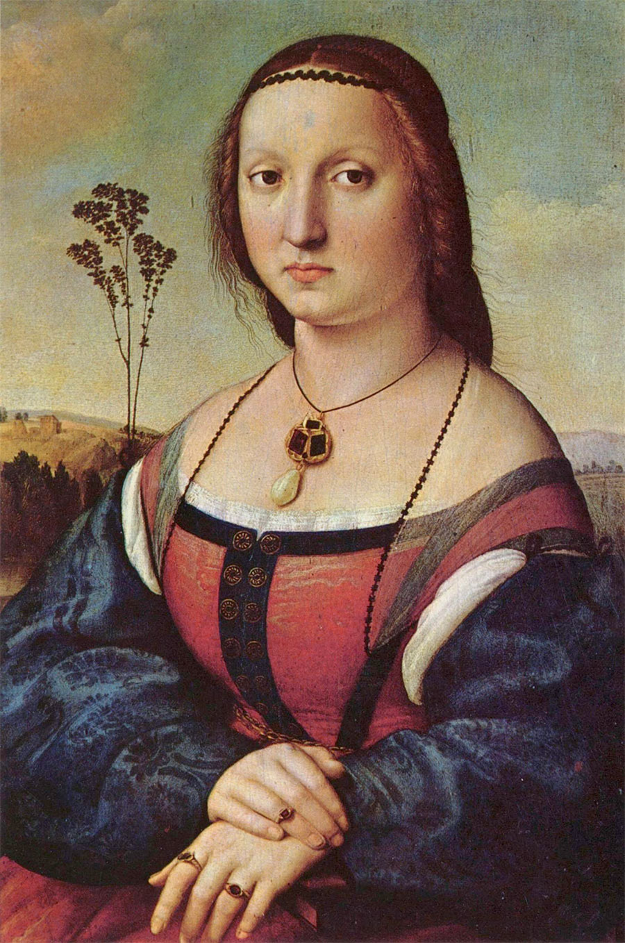 Rafael Sanzio - Retrato de Maddalena Doni 