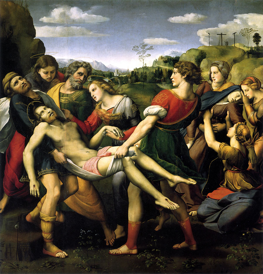 Rafael Sanzio - Traslado de Cristo (Pala Baglioni - Deposición Borghese) 