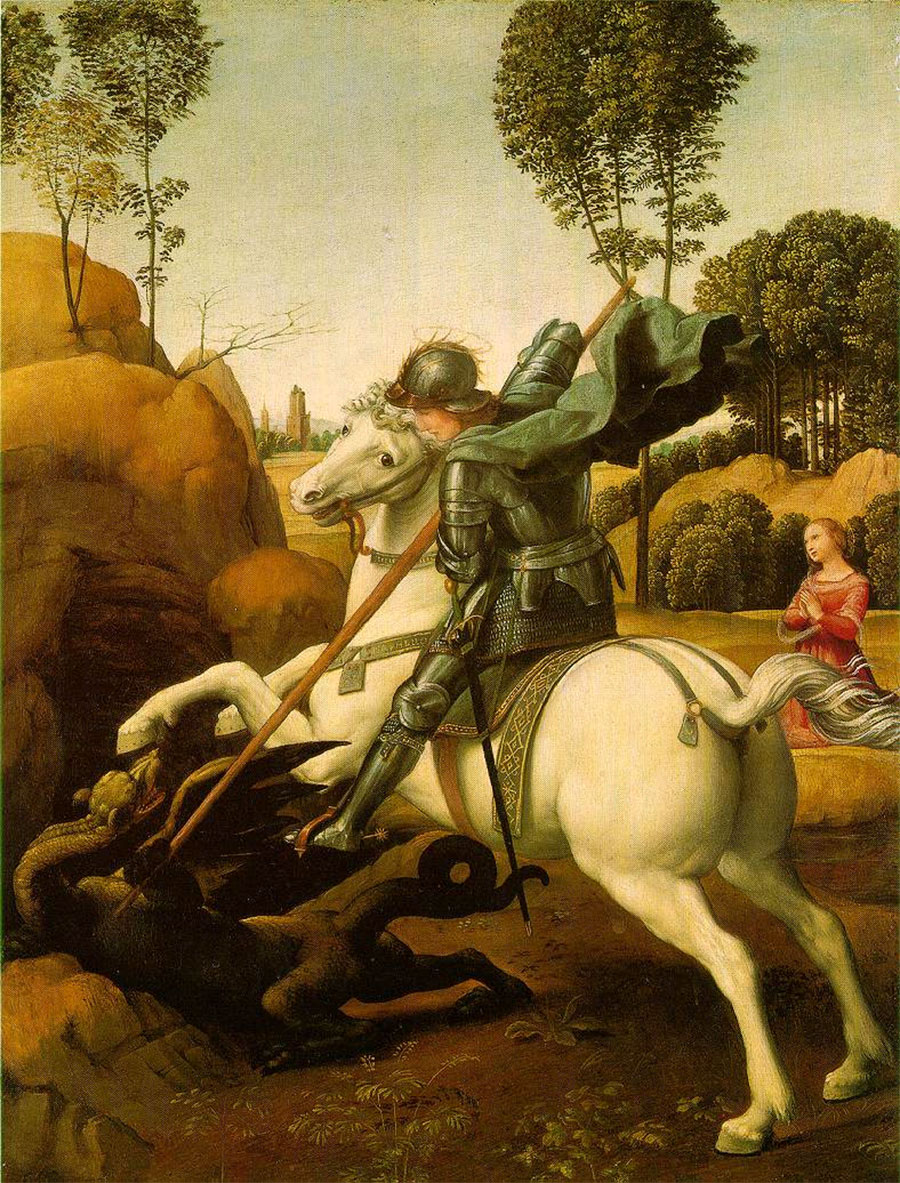 Rafael Sanzio - San Jorge y el dragón 