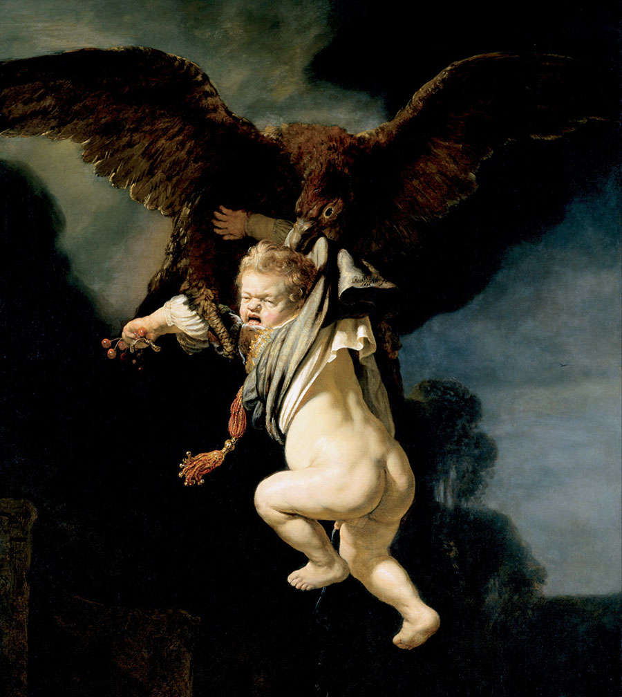 Rembrandt - El rapto de Ganimedes 