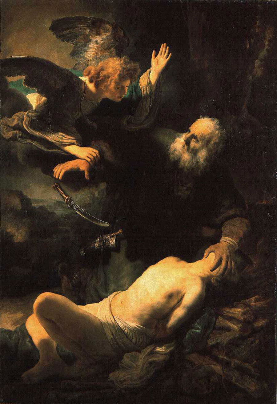 Resultado de imagen de sacrificio de isaac rembrandt