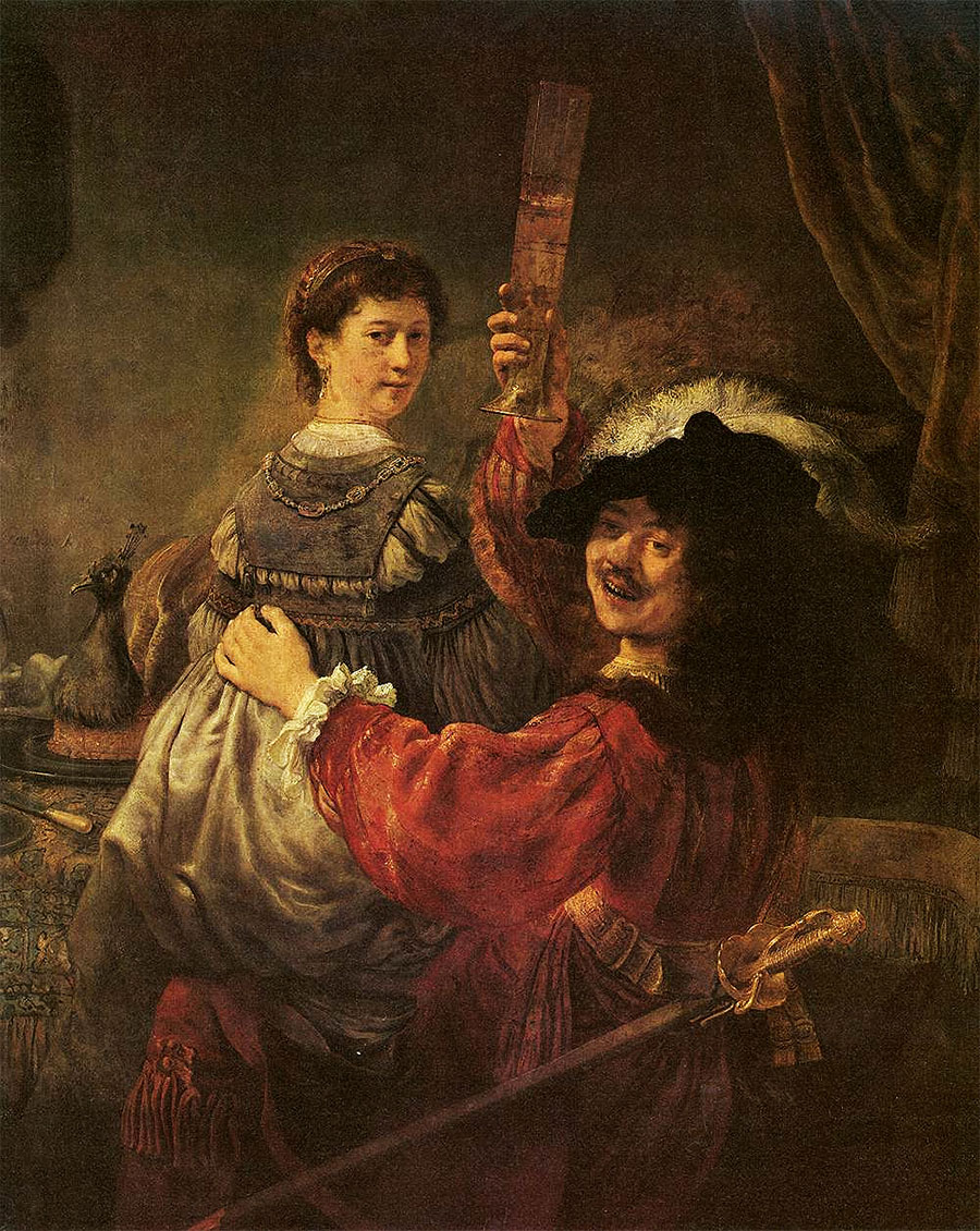 Rembrandt - El hijo pródigo dilapida su herencia (La alegre pareja)