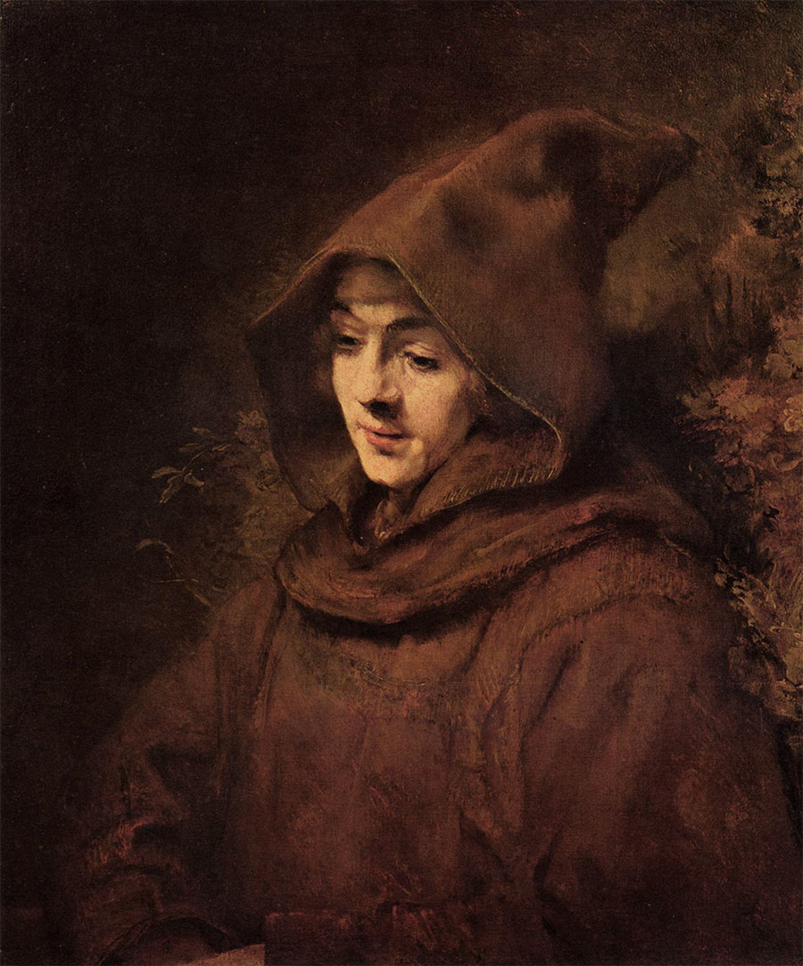 Rembrandt - Titus como san Francisco (Retrato de Titus vestido de monje) 
