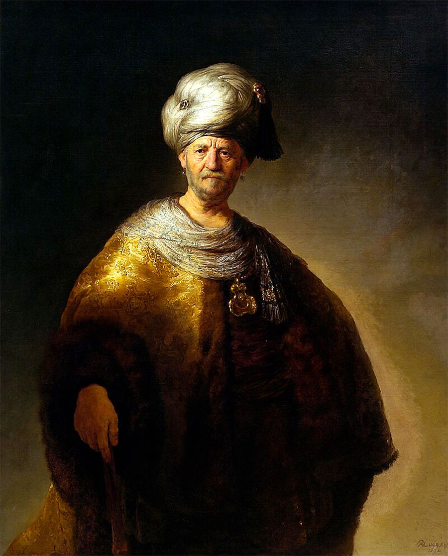 Rembrandt - El noble eslavo (El noble oriental) 