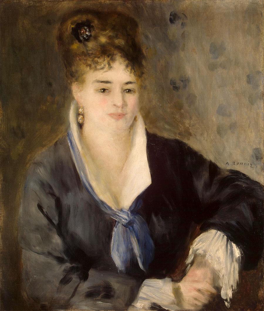 Pierre-Auguste Renoir - Mujer de negro 