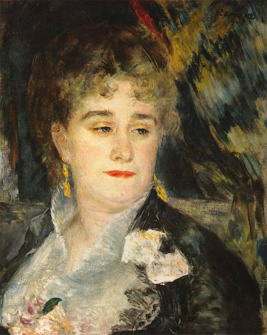 Pierre-Auguste Renoir - Retrato de Marguerite Charpentier 