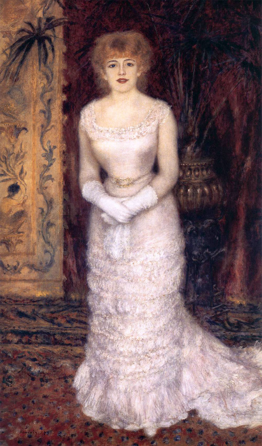 Pierre-Auguste Renoir - Jeanne Samary de pie 