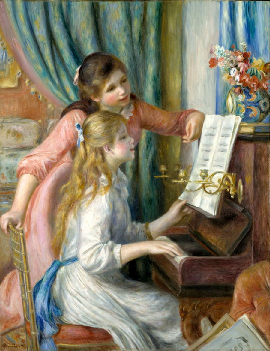 Pierre-Auguste Renoir - Muchachas al piano 