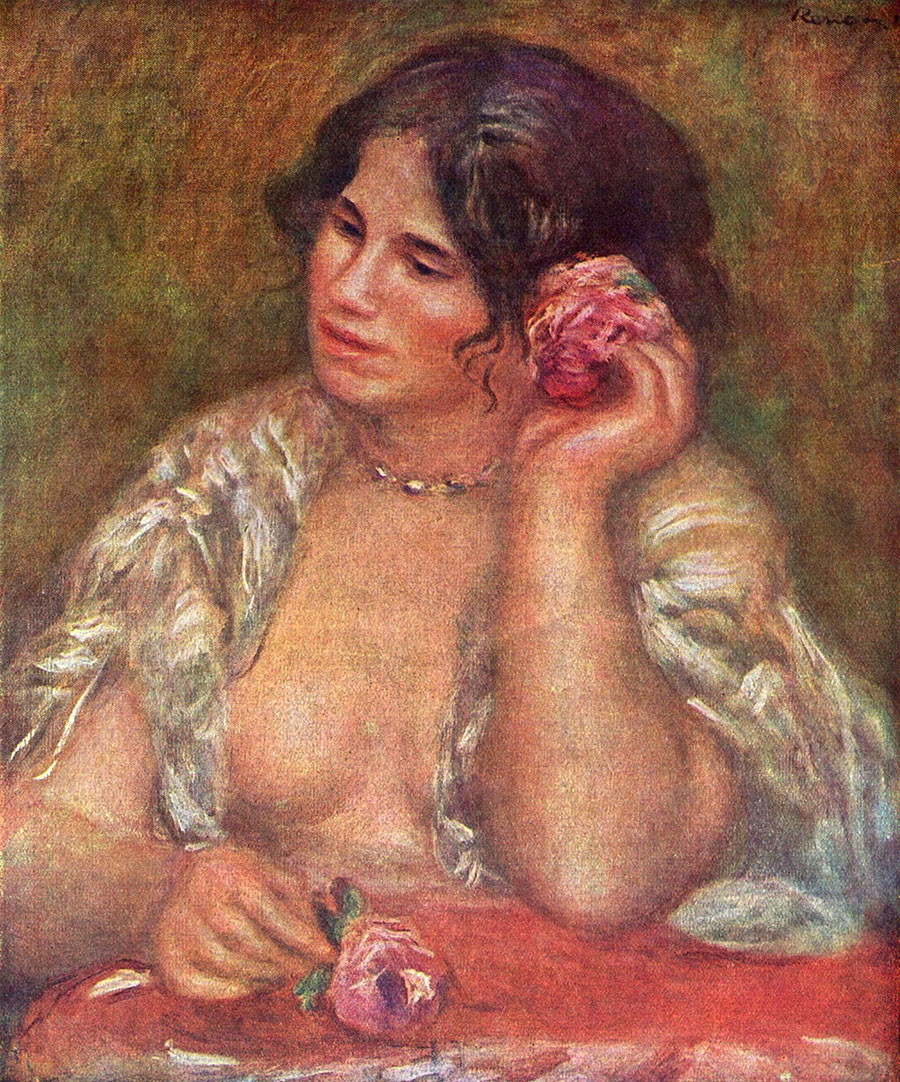 Pierre-Auguste Renoir - Gabrielle á la rose 