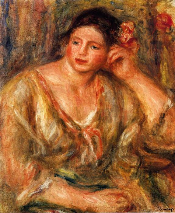 Pierre-Auguste Renoir - Mujer apoyada en el codo 