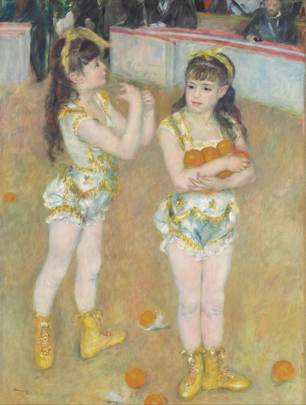 Acróbatas en el Cirque Fernando (Francisca y Angelina Wartenberg) – Pierre-Auguste Renoir, 1879, Impresionismo