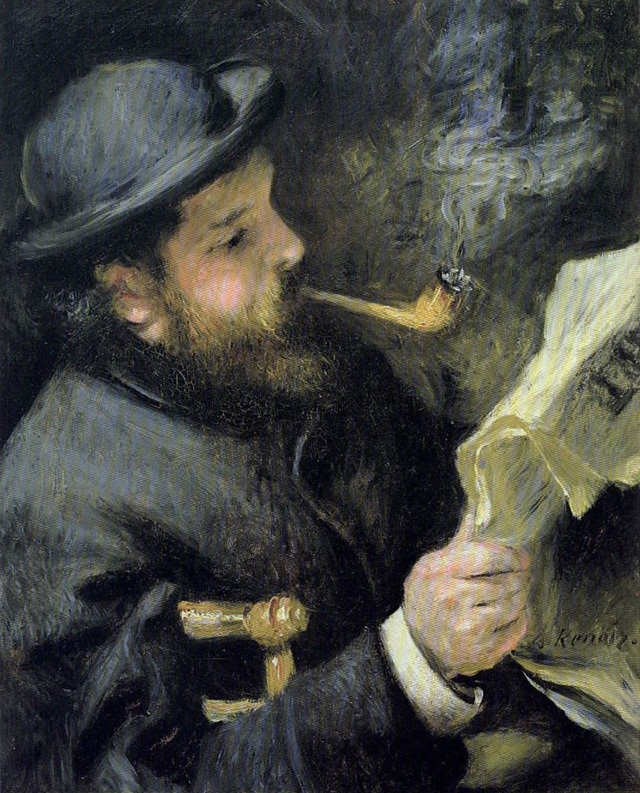 Pierre-Auguste Renoir - Monet leyendo 