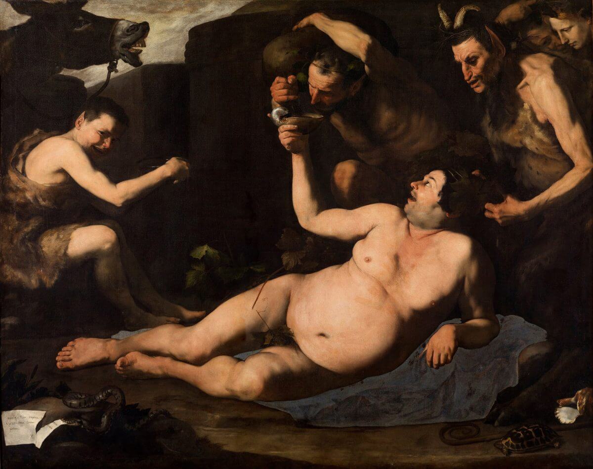 Sileno borracho – José de Ribera, 1626, Barroco