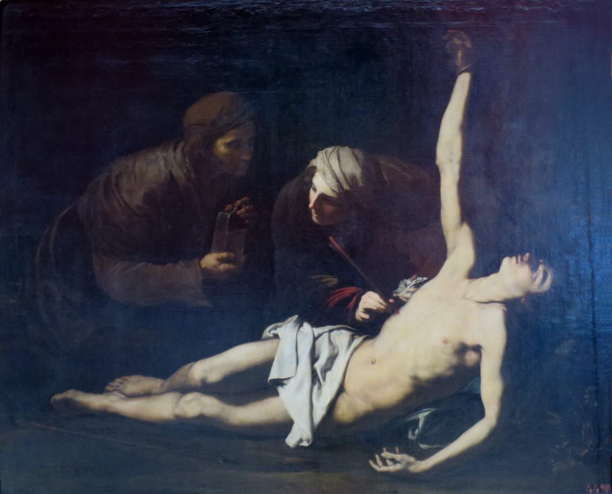 San Sebastián curado por santa Irene – José de Ribera, 1628, Barroco
