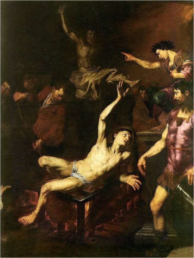 El martirio de san Lorenzo – José de Ribera, hacia 1628-1630, Barroco