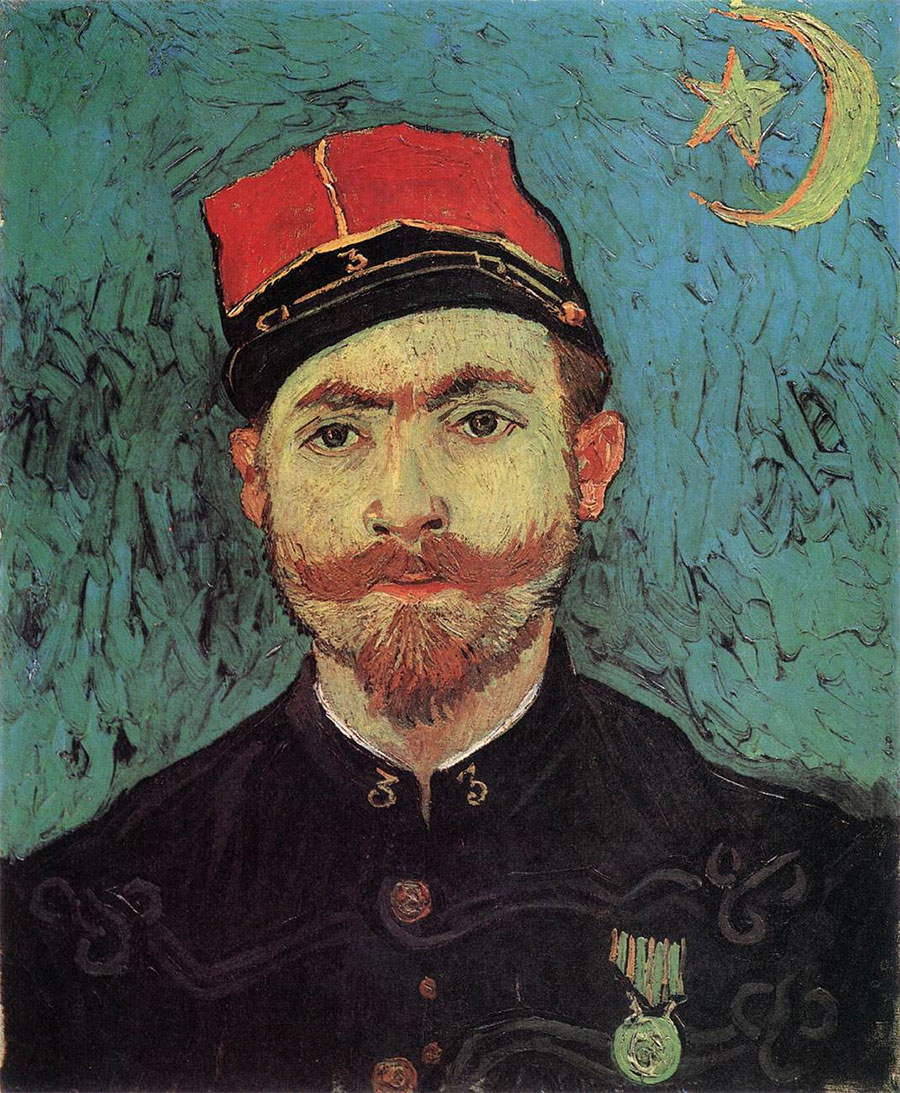 Vincent van Gogh - Retrato de Milliet 