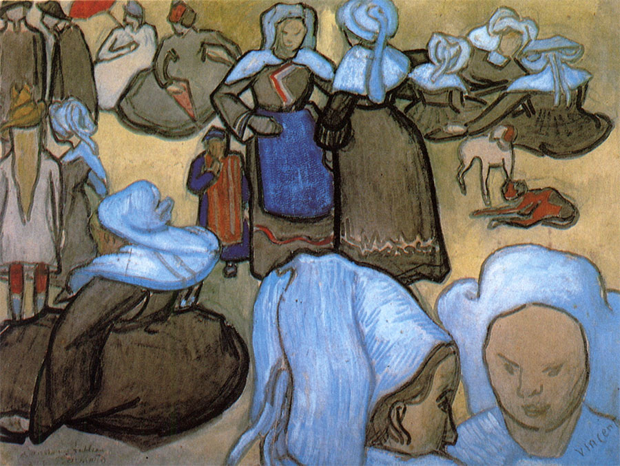 Vincent van Gogh - Mujeres bretonas 