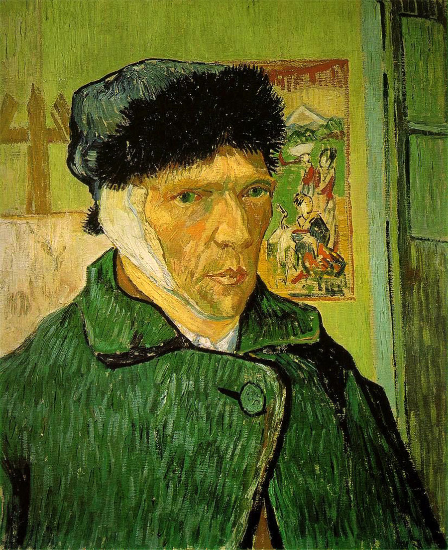 Vincent van Gogh - Autorretrato con la oreja vendada 
