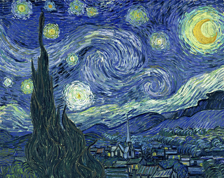 Vincent van Gogh - Noche estrellada 