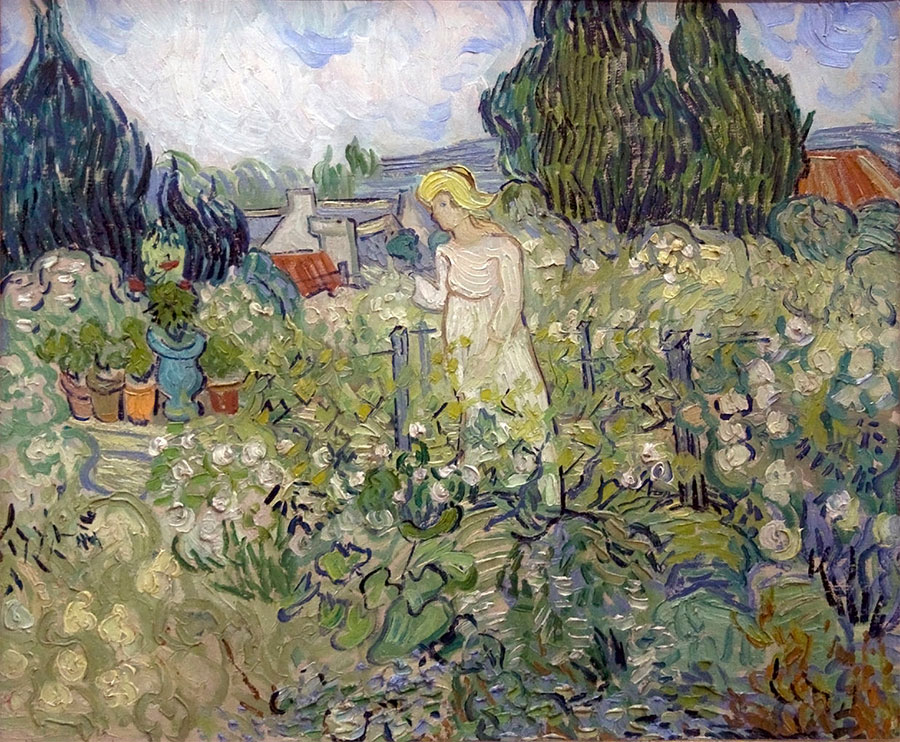 Vincent van Gogh - Marguerite Gachet en el jardín 