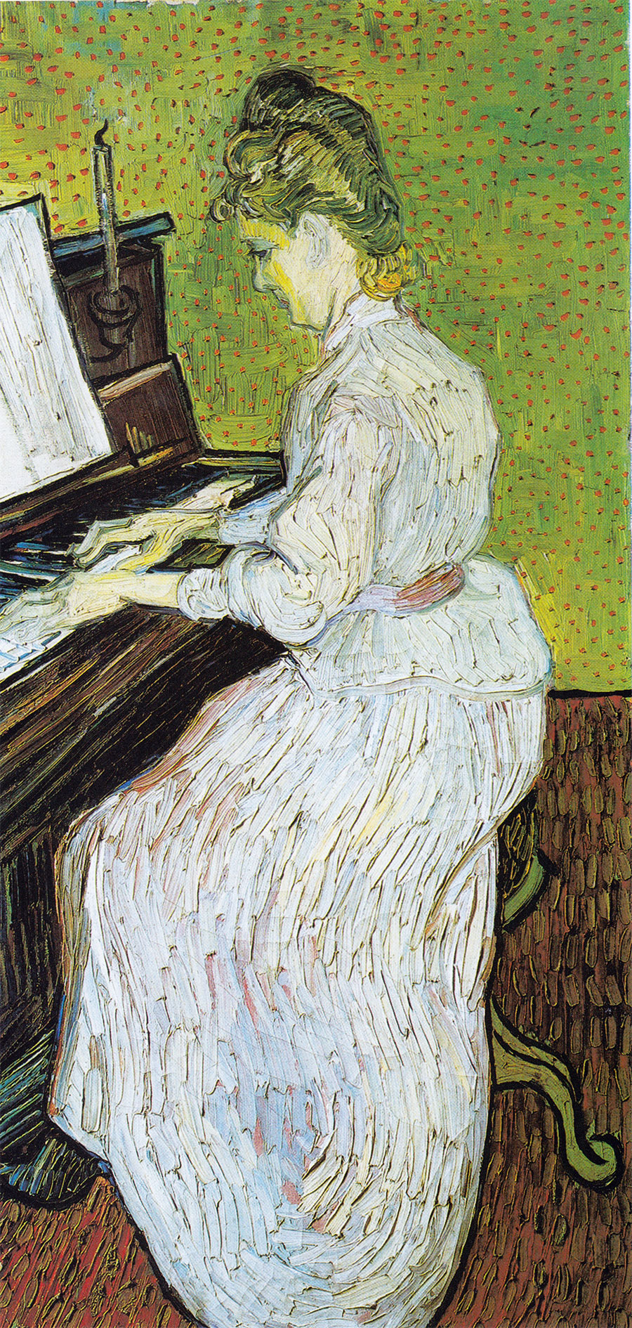 Vincent van Gogh - Marguerite Gachet al piano 