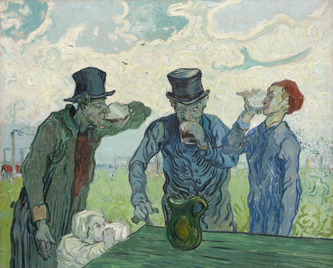 Vincent van Gogh - Los bebedores
