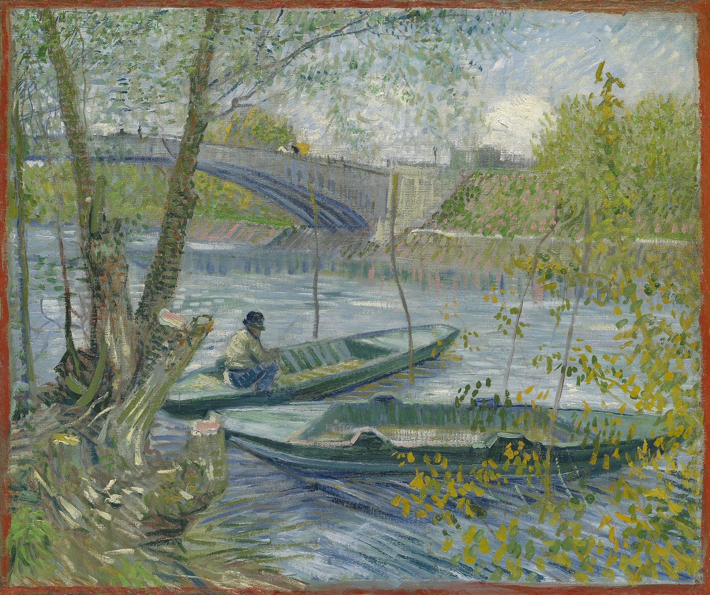 Vincent van Gogh - Pesca en primavera el Pont de Clichy (Asnières)