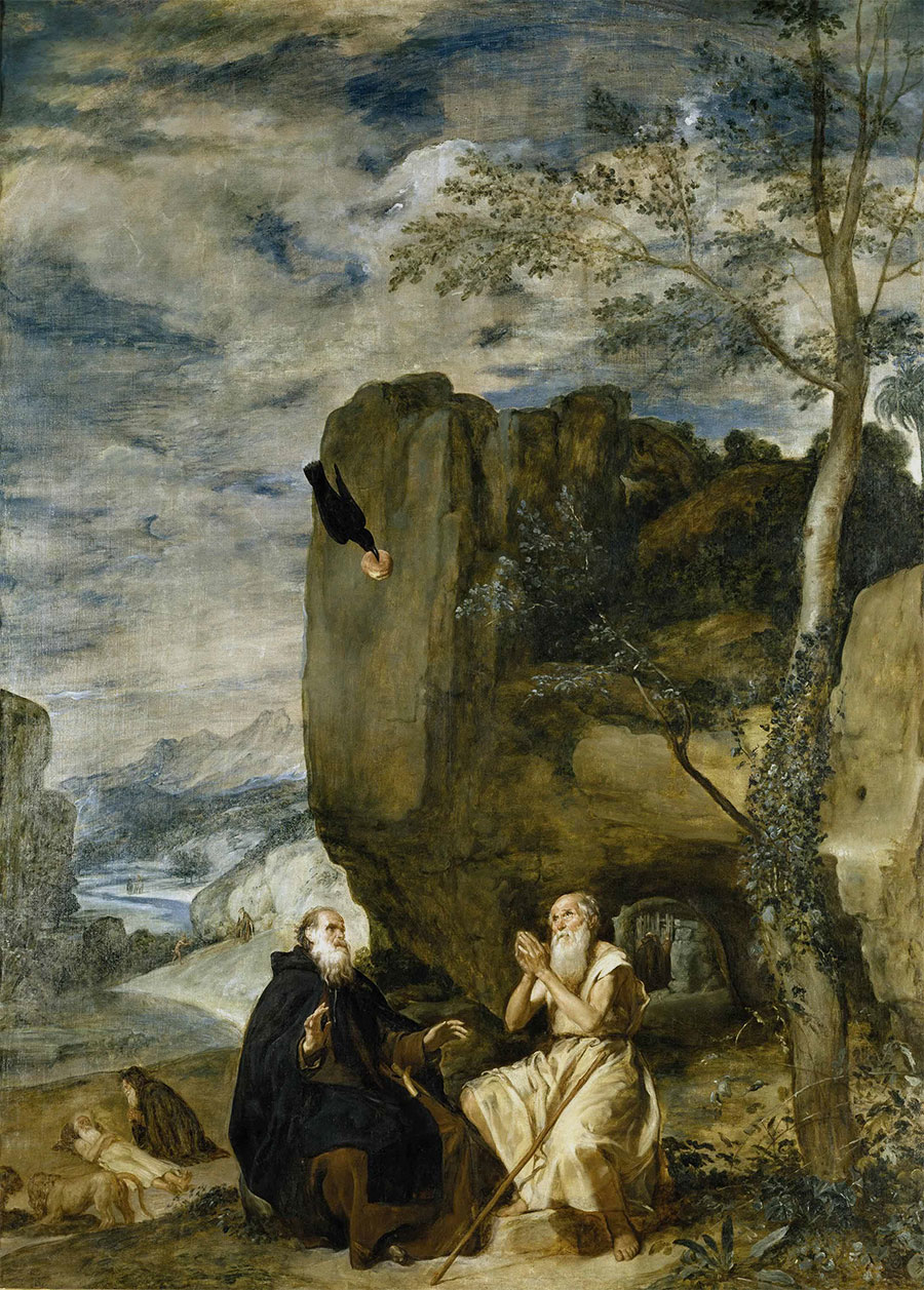 Diego Velázquez - San Antonio Abad y san Pablo Ermitaño 