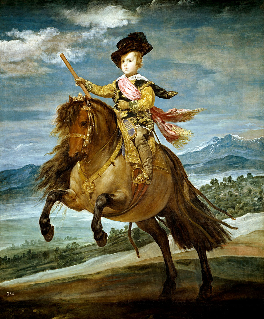 Diego Velázquez - El príncipe Baltasar Carlos, a caballo 
