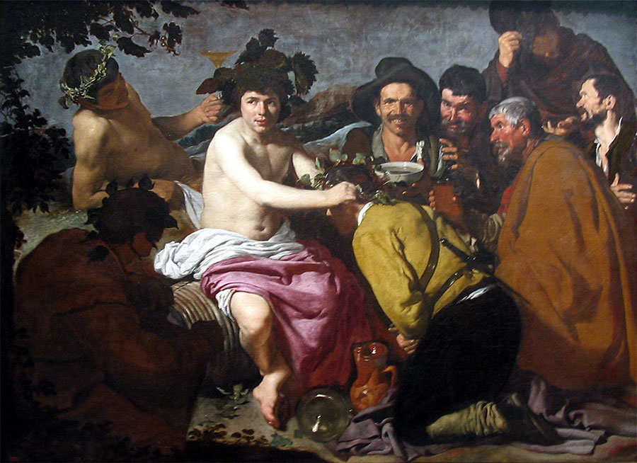 Diego Velázquez - El triunfo de Baco (Los borrachos) 